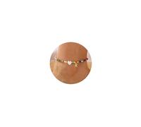 TINGN Colored Bead Ankle Bracelets for Women, 14K Gold Filled Heart Anklet Beach Summer Ankle Initial R Ankle Bracelets for Women's anklets Summer Gifts