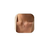 TINGN Cross Necklace for Women, 14K Gold Plated Gold Cross Necklace Dainty Diamond Cross Pendant Necklace Gold Necklaces for Women Gold Cross Necklace for Women Gold Jewelry Gifts for Women Girls
