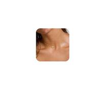 TINGN Cross Necklace for Women, 14K Gold Plated Sideway Pendant, Dainty Choker, Simple Jewelry for Girls