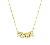 TINGN Custom Personalised Name Necklace for Women 14K Gold Plated Dainty Name Pendant Elegant Jewellery Ideal for Birthday Gifts for Women Girls Teens Khloe