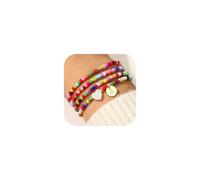TINGN Gifts for 8 9 10 Years Old Girls - Colorful Beaded Bracelet Heart Bracelets Initial J Boho Beaded Bracelets Stretch Bracelet Set for Teen Girls Birthday Gifts for Women Sister Teenage Girl Gift