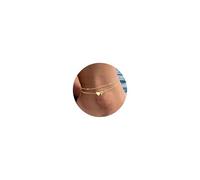 TINGN Gold Ankle Bracelets for Women, 14K Gold Plated Layered Heart Ankle Bracelet Initial P Heart Anklets for Women Teenage Girls Waterproof Jewellery Summer Beach Jewelry Gifts for Womens Girls