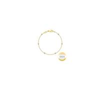 TINGN Gold Bracelets for Women - 925 Sterling Silver Bracelet Dainty Link Chain Bracelets Stackable Beaded Gold Bracelet Jewelry Gift for Women (7.5in/19cm)