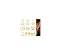 TINGN Gold Earrings for Women - 12 Pairs Earring Set Chunky Gold Hoops Earring for Women Hypoallergenic Earrings Small Stud Stackable Stud Hoop Set for Multiple Piercings Gifts for Girlfriend
