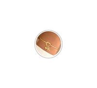 TINGN Gold Initial Heart Bracelets for Women, 14K Real Gold Plated Heart Initial Bracelet Personalised Bracelets for Womens Dainty Love Knot Bangles for Womens Birthday Gifts Jewellery Gifts for Women