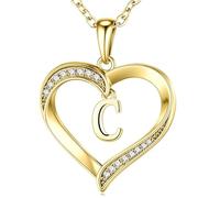TINGN Gold Initial Necklace for Women Girls - Personalized Necklaces Heart Necklace Initial A-Z Necklaces Letter Jewelry Gift for Women Wife Personalized Gifts Anniversary Birthday Gifts for Her