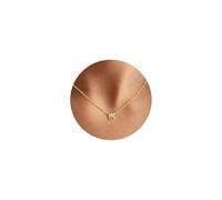 TINGN Gold Initial Necklaces for Women Girls, 14K Gold Plated Letter Pendant Necklace Tiny Heart Necklace Personalized Monogram Initial M Necklaces for Women Girls Jewelry Gifts