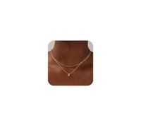 TINGN Gold Initial Necklaces for Women Trendy, Dainty 14K Gold Plated Layered Initial D Pendant Necklace Tiny Initial Necklace Layered Gold Initial Necklaces for Women Teen Girls Jewelry