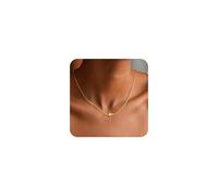TINGN Gold Necklace for Women 14K Gold Plated Layered Cross Pendant Necklace Dainty Choker Trendy Cross Necklaces Jewellery for Women Girls