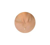 TINGN Gold Pearl Necklace for Women 14K Gold Plated Chain Choker Necklace with Single Dainty Freshwater Pearl Drop Jewellery Gift for Women Girls