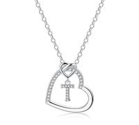 TINGN Initial Necklaces for Women Silver, Initial T Necklace for Girls Gifts for Girls Letter Necklace Silver Jewelry Necklace for Teen Girls Jewelry for Teen Girls Gifts for Teen Girls