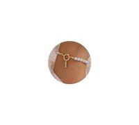TINGN Initial Pearl Bracelets for Women Girls - Dainty Pearl Bracelet | Letter I Gold Initial Bracelets for Women | Teen Girl Gifts for Teen Girls | Flower Girl Bracelet | Bridesmaid Wedding Gifts