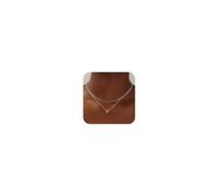 TINGN Layered Initial Necklaces for Women, 14K White Gold Plated Tiny Initial E Necklace Dainty Layered Initial Pendant Necklace Silver Initial Necklaces for Women Girls Jewelry
