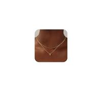 TINGN Layered Initial Necklaces for Women Trendy, 14K Gold Plated Letter H Pendant Necklace Tiny Initial Choker Necklace Dainty Gold Layered Initial Necklaces for Women Girls Jewelry