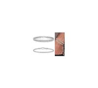 TINGN Mens Silver Bracelets Stainless Steel Sturdy Cuban Figaro Curb Link Chain Bracelet Mens Jewellery Gift for Men Him Dad Boyfriends Husband