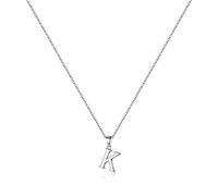TINGN S925 Sterling Silver Initial Necklace for Women Girls, Dainty Initial Necklace Tiny Letter Initial Pendant 925 Sterling Silver Necklace for Women Girls Silver Necklace(K)