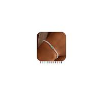 TINGN Silver Bracelet for Women Stretch Birthstone Bracelet Dainty Gift May