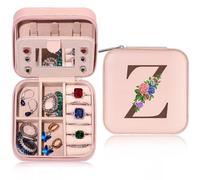 TINGN Travel Jewellery Case - Organiser with Mirrored Box, Perfect for Teenage Girls Gifts