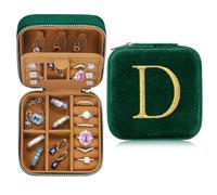 TINGN Travel Jewellery Organiser Case, Stackers Box, Personalised D