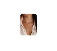 TINGN Y-Shaped Pendant Necklace for Women Long Chain Layered Necklace Trendy Heart Y Drop Necklace Long Pendant Jewellery
