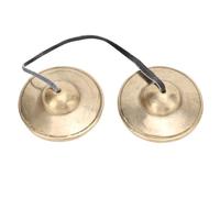 Tingsha Cymbals Bells, Auspicious Symbols Handcraft Meditation Bell Sound Healing Instruments Portable Brass TibetanBells for Daily Life Yoga