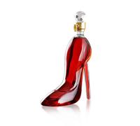 TINGSING 350ml Wine Decanter High Heel Decanter with Bottle Cap Whiskey Decanters, Hand Blown Lead-Free Crystal Glass for Wine Enthusiasts, Elegant Decanter Gifts for Women, Mothers Day Gifts