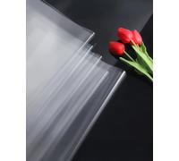 TINGSING 50pcs Clear Cellophane Sheets,Clear Wrapping Paper 11.8 * 19.6inch Waterproof Transparent Cellophane Wrap for Gift Baskets Florist Supplies Bouquet Packaging DIY Crafts Food Wedding (50pcs)