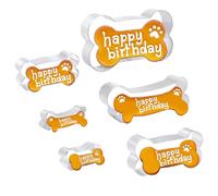TINGSING 6 Pieces Dog Bone Cookie Cutters Set, Dog Cookie Cutter 5", 4", 3.5", 2", 4.8", 3" Bone Shape Cookie Cutters Stainless Steel Biscuit Mold for Homemade Dog Treats, Sandwiches, Fondant