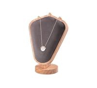 TINGSING Necklace Jewelry Display Stand, Goat Horns Shape Necklace Holder, Necklace Display for Selling, 3D Jewelry Chain Organizer Pendant Storage Rack for Hanging Chokers, Height 21cm,Gray