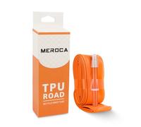 TINGSING TPU Inner Tube 700C, Compatible with 700x23/25/28/30/32/35c, 45mm Presta Valve, Ultralight Road Bike Inner Tubes, 30g Bicycle Tire for All Road & Gravel, Orange