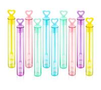TINGTING Soap Bubbles Wedding Mini Soap Bubbles Pipe 20 Pieces & Concentrate Bubble Liquid 10 ml Set of 4 Bubble Pipe for Children
