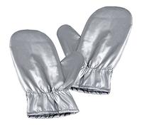Tingtio Steam Ironing Gloves - Heat Resistant Resistant - Waterproof Protective Ironing Glove for Garment Steamer Silver-1 Pair Lengthened & Thickened