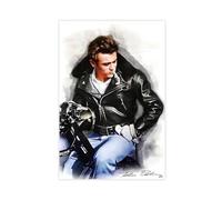 TINGTOEO Actor James Dean 6 Canvas Poster Bedroom Decor Sports Landscape Office Room Decor Gift Unframe-style 12x18inch(30x45cm)