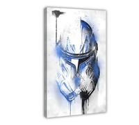 TINGTOEO Captain Rex Graffiti Canvas Poster Bedroom Decor Sports Landscape Office Room Decor Gift Frame-style 12x18inch(30x45cm)