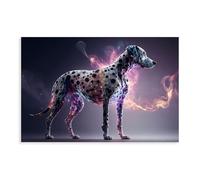 TINGTOEO Interesting Animal Art，Spirit Animal Dalmatian 2 Canvas Poster Wall Art Decor Print Picture Paintings for Living Room Bedroom Decoration Unframe-style 12x18inch(30x45cm)