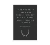 TINGTOEO Marcus Aurelius No Fear Canvas Poster Bedroom Decor Sports Landscape Office Room Decor Gift Unframe-style 12x18inch(30x45cm)
