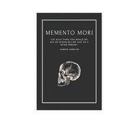 TINGTOEO Memento Mori Stoic Quote Canvas Poster Wall Art Decor Print Picture Paintings for Living Room Bedroom Decoration Unframe-style 16x24inch(40x60cm)