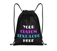 Tingwei Personalised Backpack custom Drawstring Bag Add Logo/Text, Sport Bag for Men and Women, Swimming Bag, Waterproof with Logo/Text, ideal for Sports, Fitness and Leisure