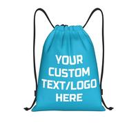 Tingwei Personalised Backpack Custom Drawstring Bag Add Logo/Text Sports Bag, Sport Bag for Men and Women, Waterproof Drawstring Bag, Swimming Bag, ideal for Travel, Sports, and Fitness