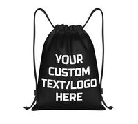 Tingwei Personalised Backpack Custom Drawstring Bag Add Logo/Text Sports Bag, Sport Bag for Men and Women, Waterproof Drawstring Bag, Swimming Bag, ideal for Travel, Sports, and Fitness