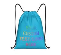 Tingwei Personalised Backpack custom Drawstring Bag Add Photos/Logo/Text Sports Bag for Men and Women, Waterproof Sport Bag, Swimming Bag, ideal for the Gym and Sports