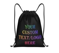 Tingwei Personalised Backpack custom Drawstring Bag Add Photos/Logo/Text Sports Bag for Men and Women, Waterproof Sport Bag, Swimming Bag, ideal for the Gym and Sports