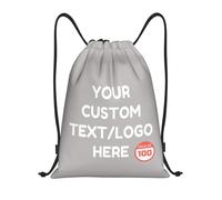 Tingwei Personalised Backpack for Men and Women,custom Drawstring Bag Sport Bag Add Logo/Text Swimming Bag, Waterproof Drawstring Bag, ideal for Fitness, Hiking, and Outdoor Activities