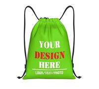 Tingwei Personalised Backpack in Bulk, custom Drawstring Bag for Men and Women, Waterproof Sports Bag with add Photo/Logo/Text, Swimming Bag for Children and Adults