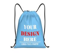 Tingwei Personalised Backpack in Bulk, custom Drawstring Bag for Men and Women, Waterproof Sports Bag with add Photo/Logo/Text, Swimming Bag for Children and Adults