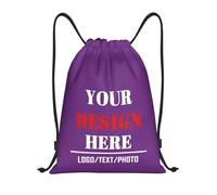 Tingwei Personalised Backpack in Bulk, custom Drawstring Bag for Men and Women, Waterproof Sports Bag with add Photo/Logo/Text, Swimming Bag for Children and Adults