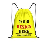 Tingwei Personalised Backpack in Bulk, custom Drawstring Bag for Men and Women, Waterproof Sports Bag with add Photo/Logo/Text, Swimming Bag for Children and Adults