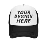 Tingwei Personalised Baseball Cap Custom Hats Design Your Own,Bulk Personalized Trucker Hat for Men Women, Make Your Own Customized Baseball Cap Black
