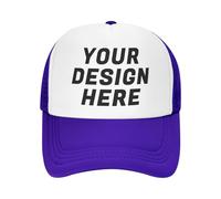Tingwei Personalised Baseball Caps Custom Hats for Men Women,Embroidered Women Want Me Fish Fear Me Adjustable Trucker Hat Cotton Unisex Dad Hats Purple