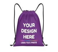 Tingwei Personalised Drawstring Bag Custom Backpack Text, Sport Bag for Men and Women, Waterproof Drawstring Bag, Swimming Bag, perfect for Training, Outdoor Fitness